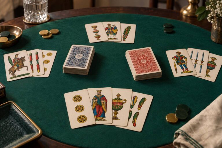 Carte da tressette: mazzo napoletano, piacentino e altri