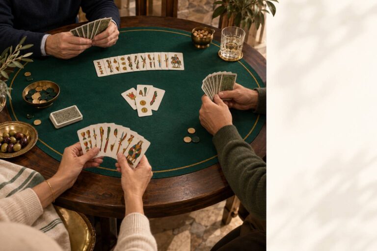 Tressette col morto: regole con le carte del compagno scoperte